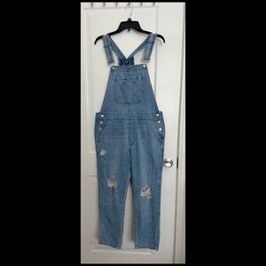 GAP Light Blue Women's Denim Distress Overalls